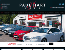 Tablet Screenshot of paul-hartcars.co.uk